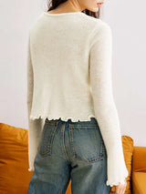 Elegant Cardigan with Floral Embellishments image 4