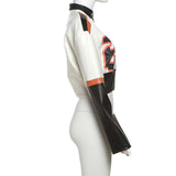 Patchwork Cyber Racer Jacket image 5