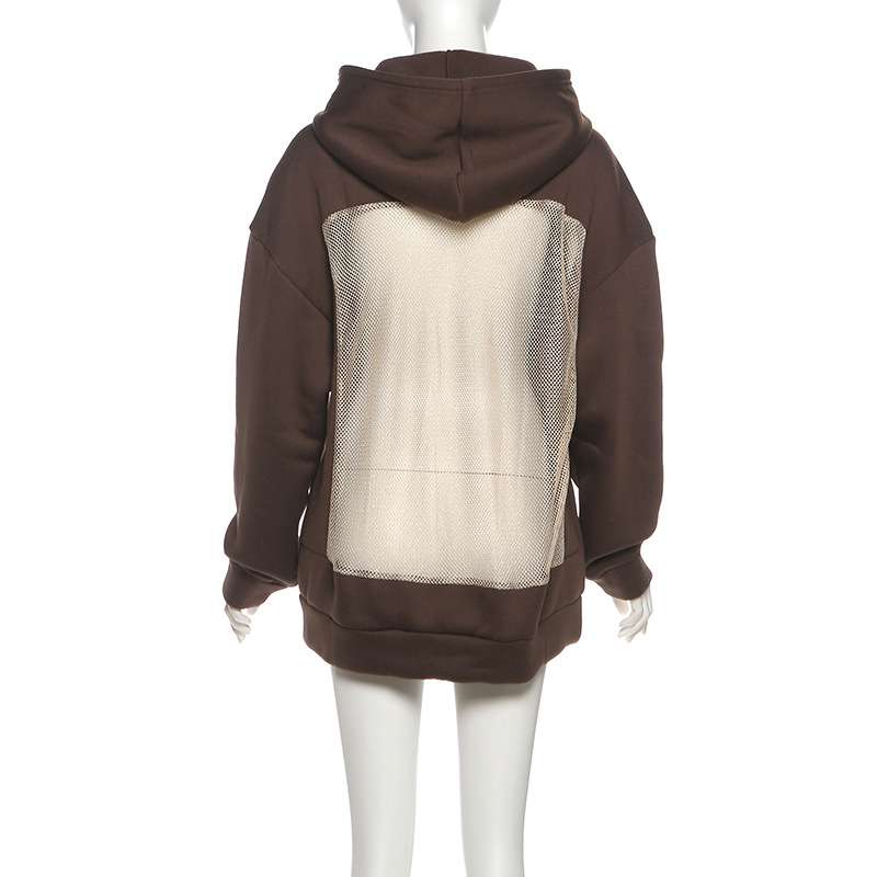 Hoodie with Mesh Back Panel image 8