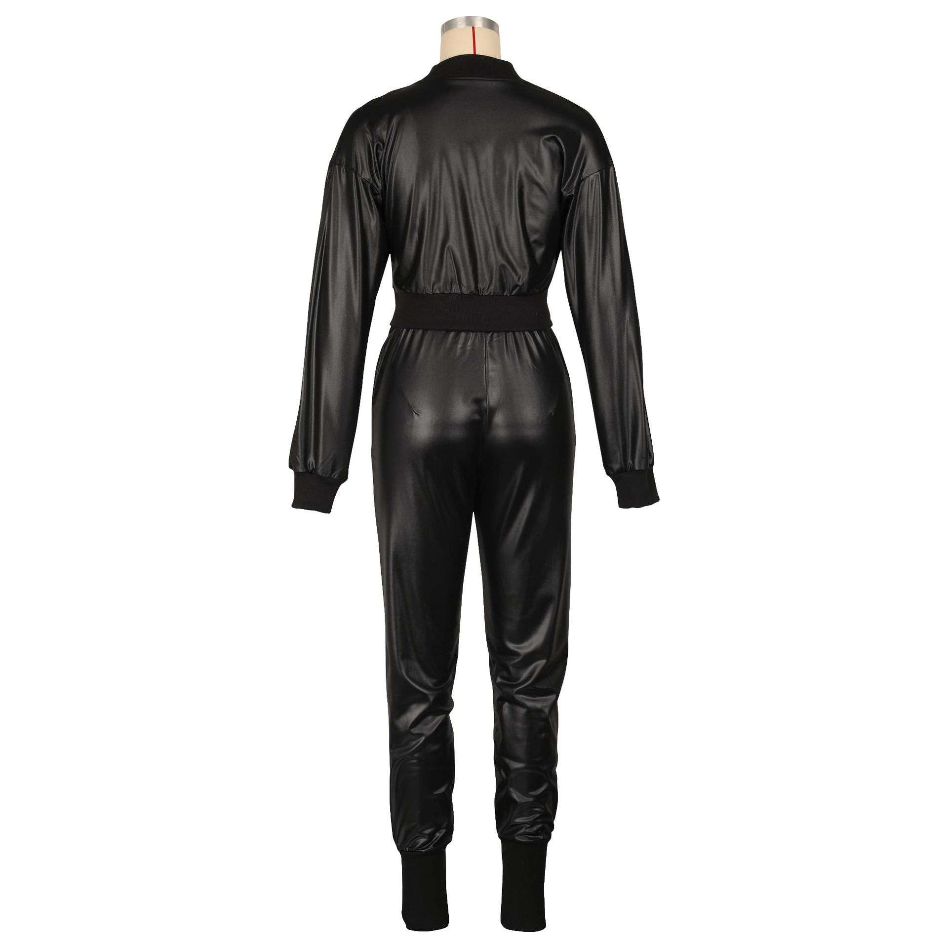 Top Priority Zippered Cropped Jogger Set image 6