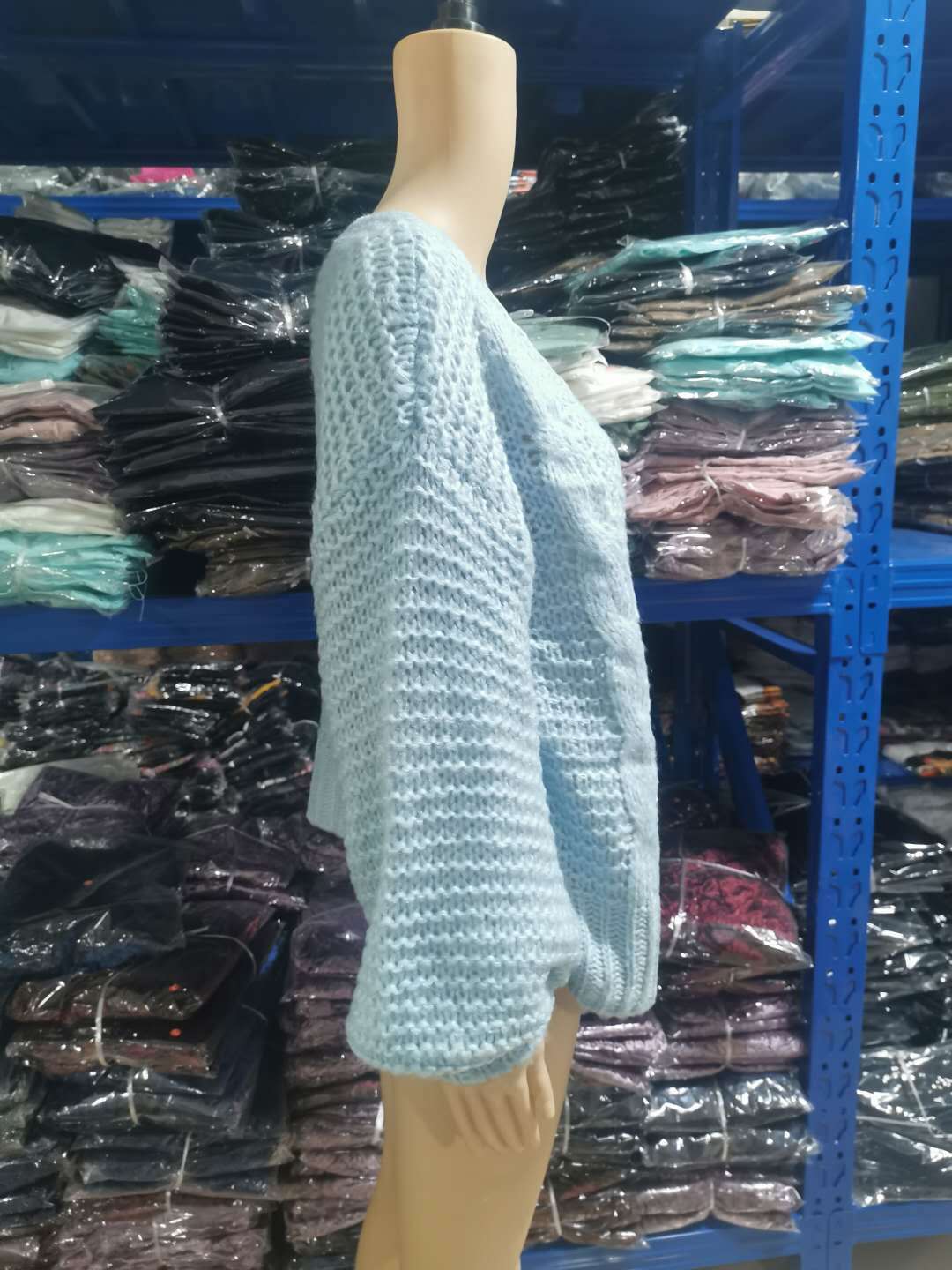 Knit Cardigan Cable Sweater Loose Front image 3