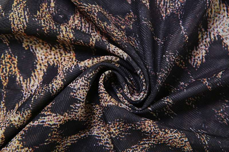 Casual Leopard Print Long Sleeve Flare Pants set image 7