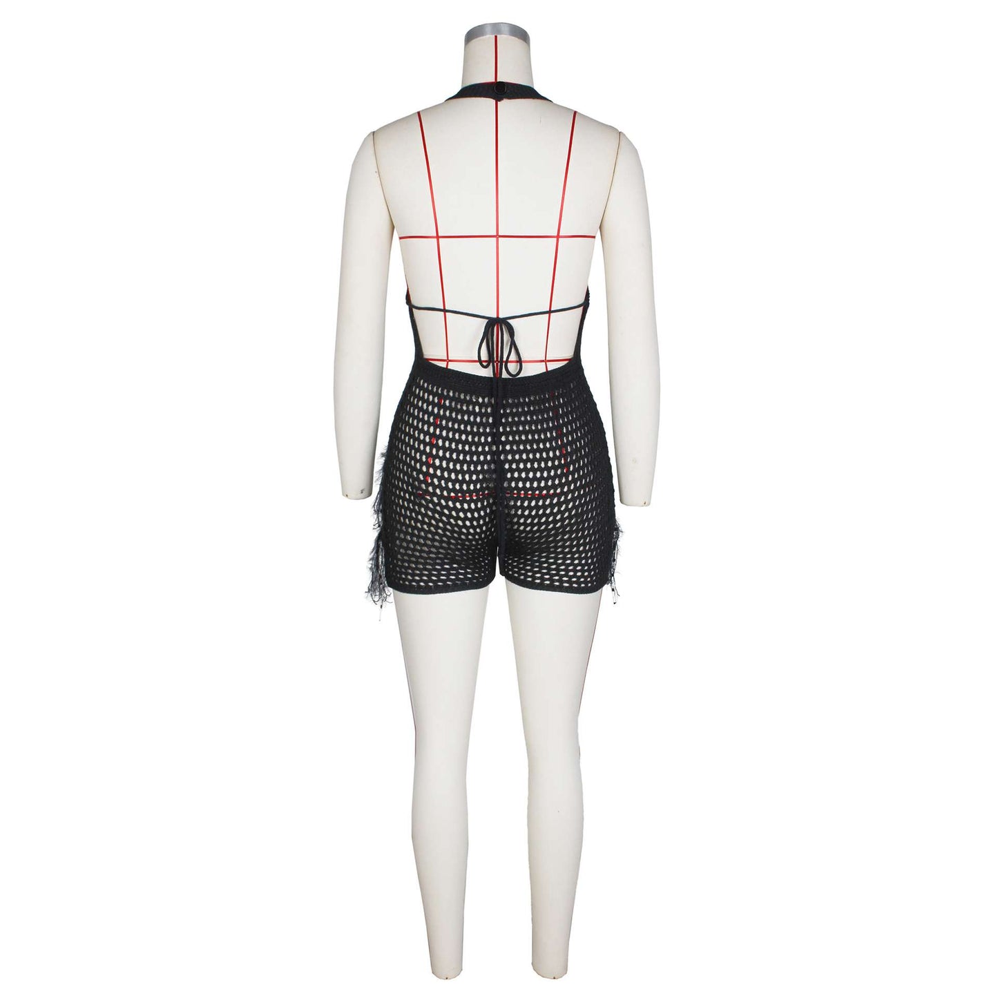 Noir Temptation Mesh Romper image 7