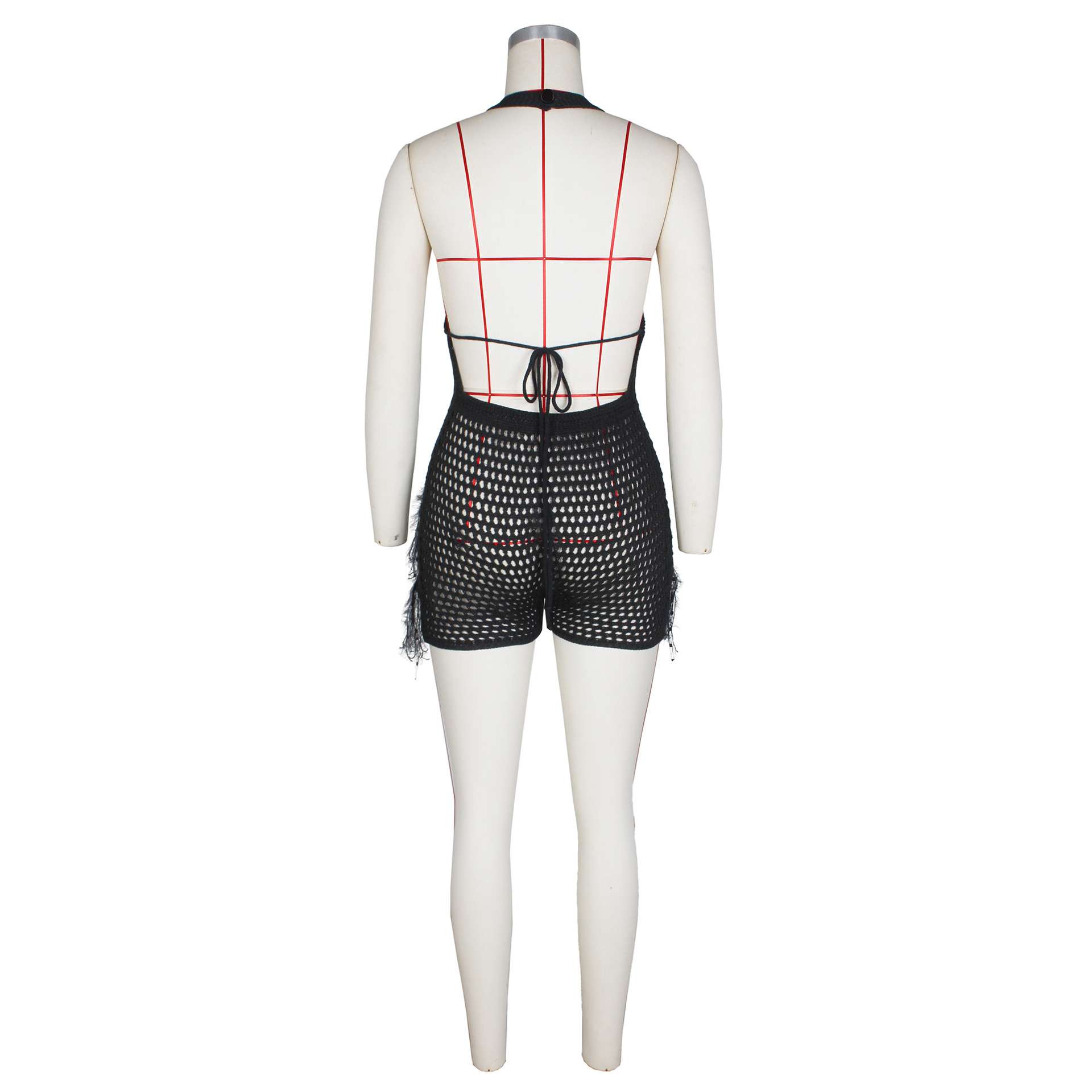 Noir Temptation Mesh Romper image 7