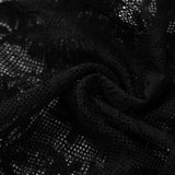 Floral Lace Long-Sleeve Overlay Top with Ruched Bust image 3