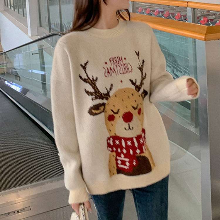 Cozy Christmas Reindeer Sweater image 2
