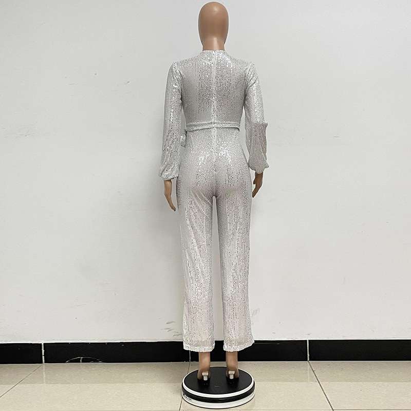 Sequin Dressy Casual JumpsuitS image 5