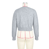 Button Down Cropped Cardigan Sweater image 6