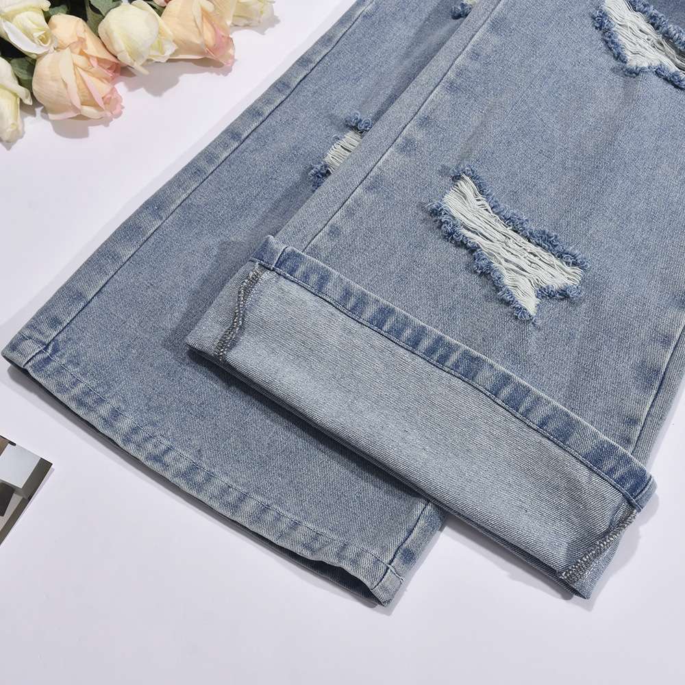 Wrapped Chest Sleeveless Denim Jumpsuit image 6