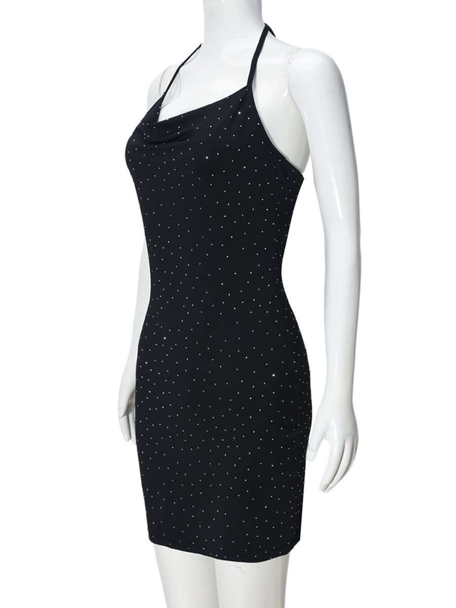 Spaghetti Straps Sequin  Bodycon Mini Dress image 4