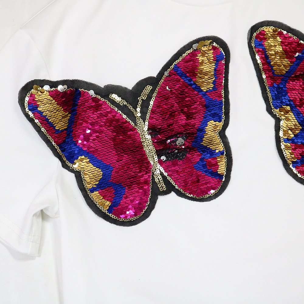 Sequin Lips Graphic T-Shirt & Shorts Set image 6