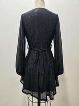 Long Sleeves Loose Fitting Short Party Dress image 4