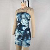 Strapless Tie-Dye Mini Dress image 3