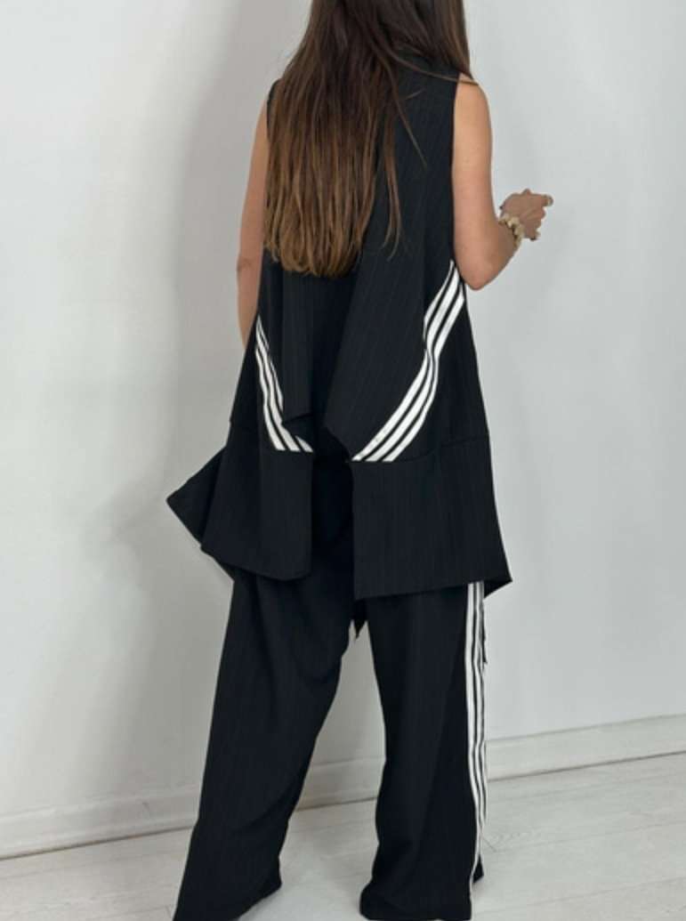 Pleated Two-Piece Set with Accents image 2