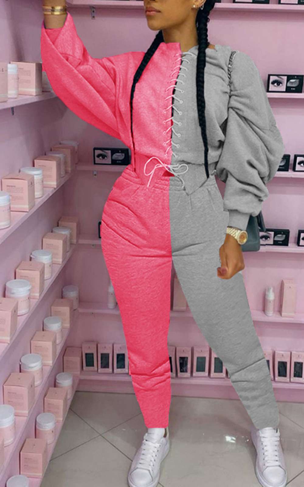 Casual Two Tone Jumpsuit image 0