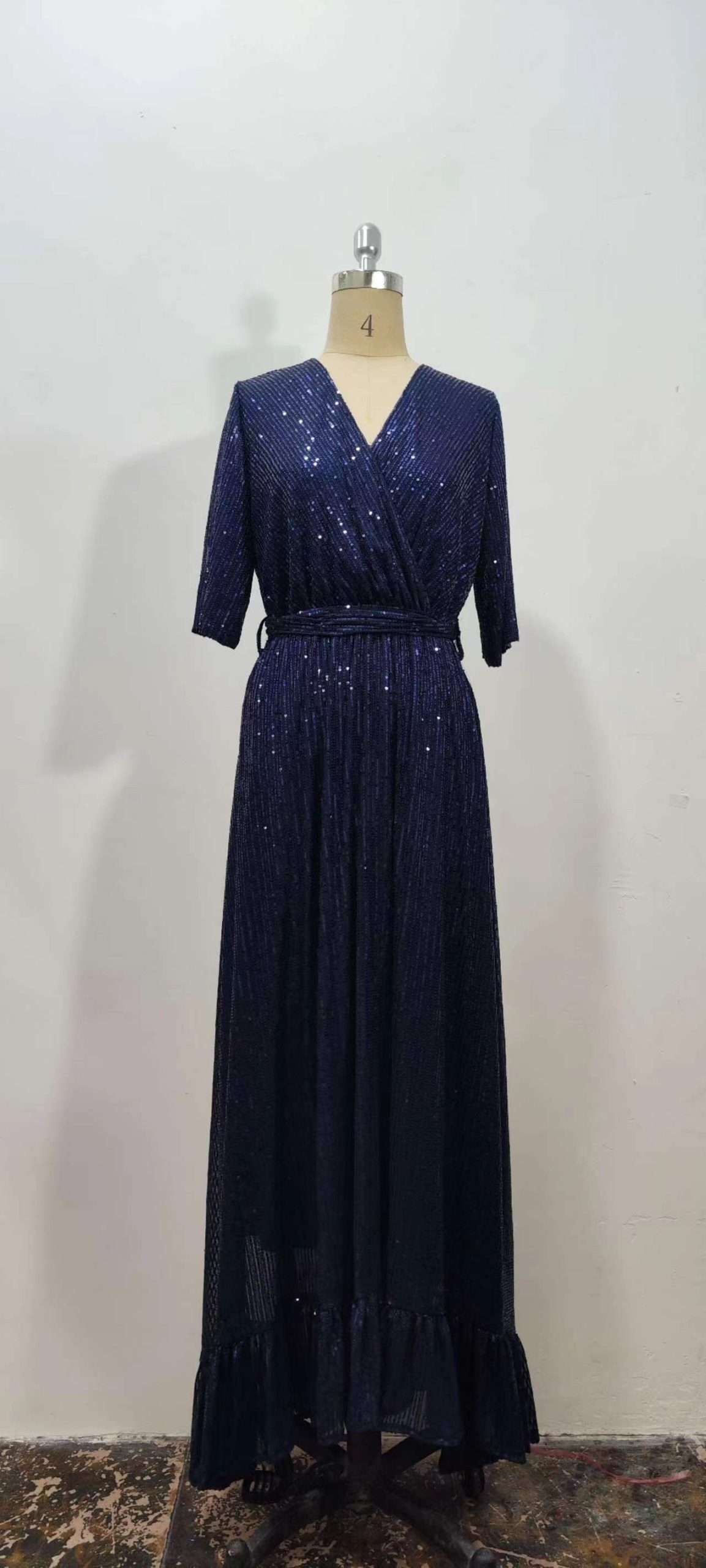 Sequin Dress Half Sleeves Cocktail Dress image 3