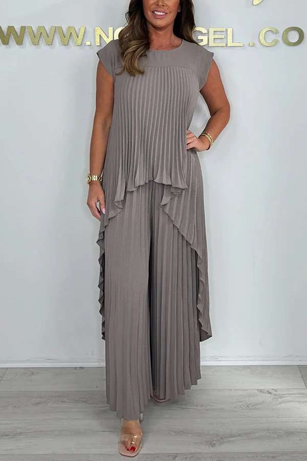 Pleated Two-Piece Set image 1
