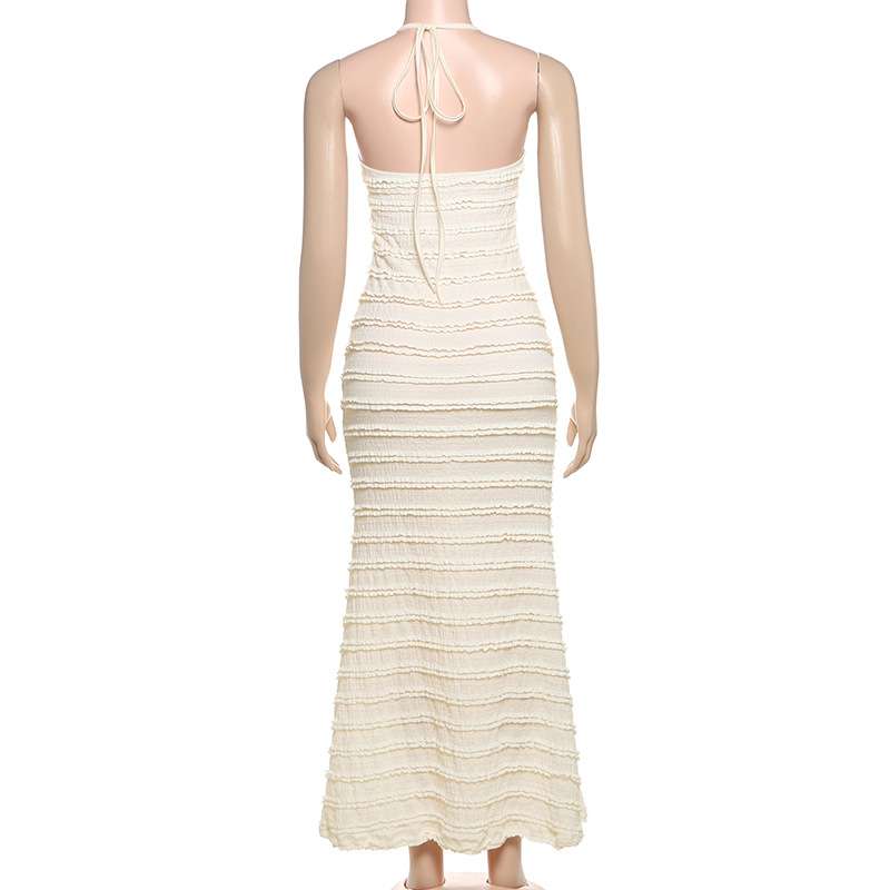 Ribbed Maxi Dress with Ring Detail image 4