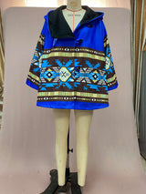 Ethnic Casual Tribal Hooded Jacket Coat image 1