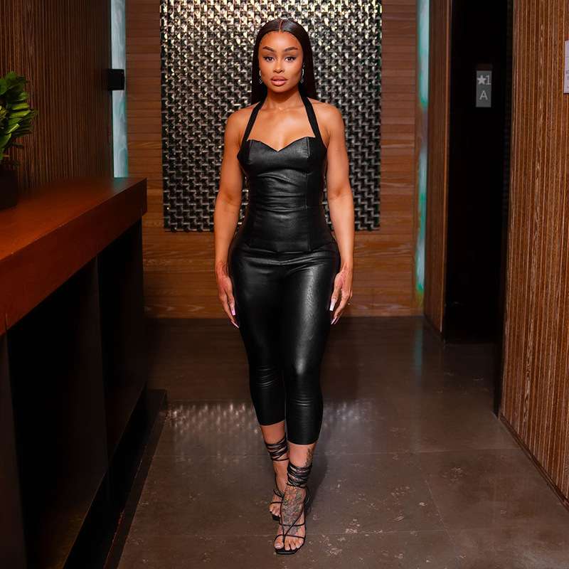 Sleek Black Fitted top & Leggings - S, Black image