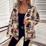 Bohemian-Inspired Patterned Zip-Up Jacket image 0