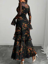 Floral Ruffle Maxi Dress image 2