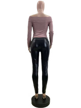 Crewneck Color Block Patchwork Casual Top image 3