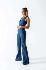 Retro Denim Diva Jumpsuit image 3