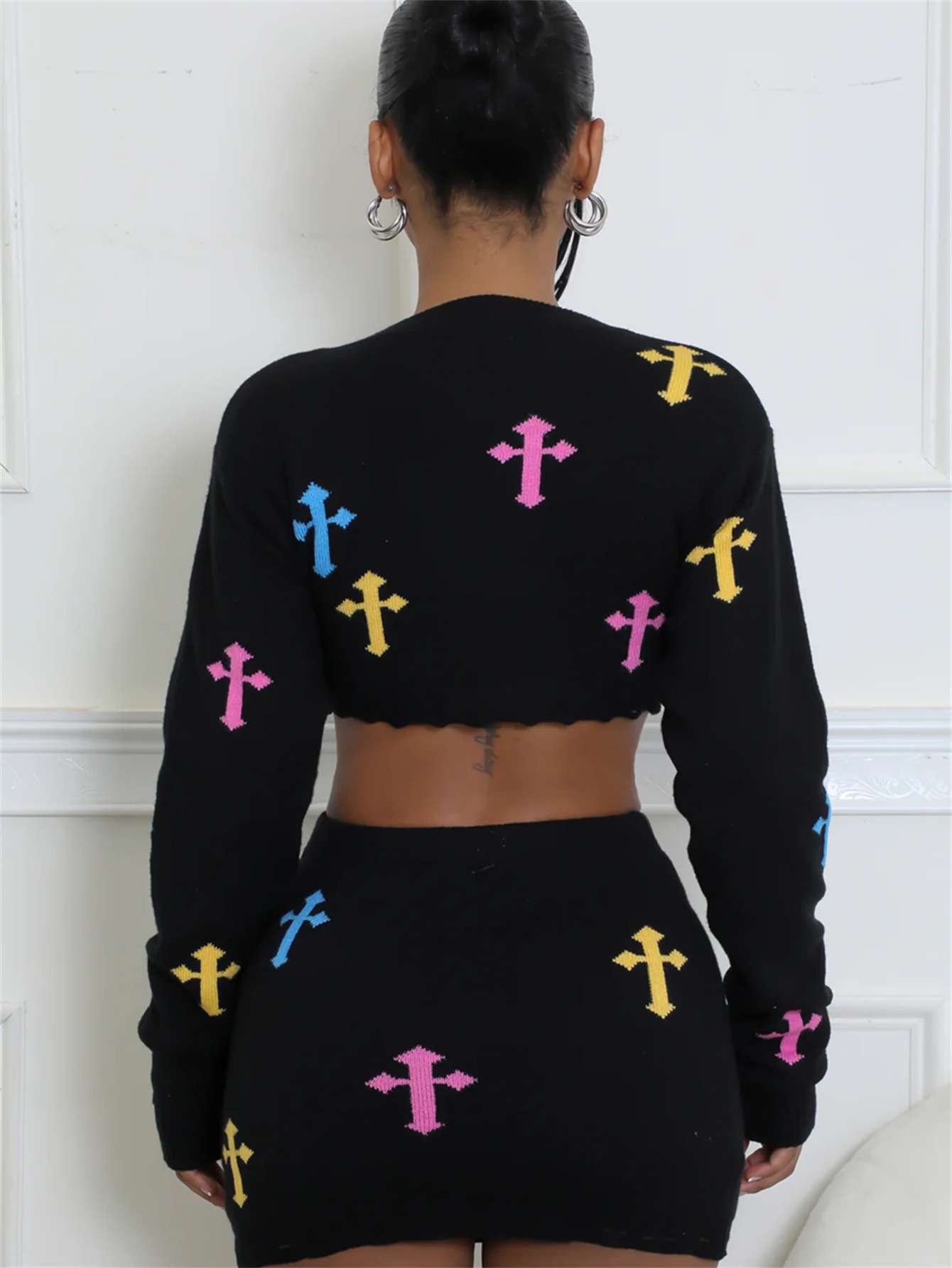 Cropped Top and Skirt Set image 4