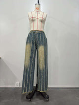 Frayed Trim Vintage Wash Jeans image 4