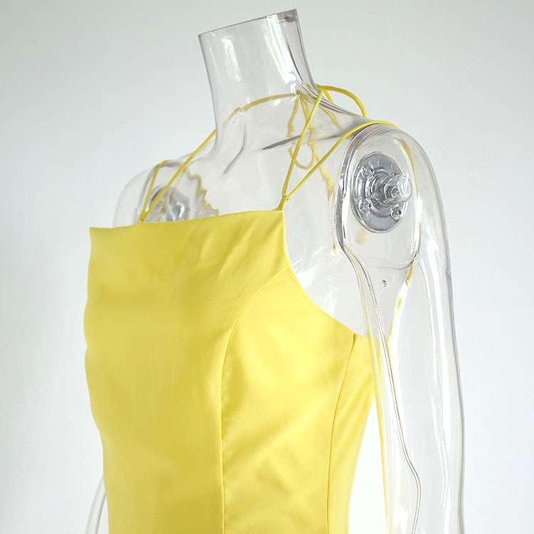 Spaghetti Strap Cowl Neck Mini Dress image 8