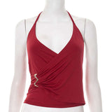 Ruched Tank Top with Silver Buckle image 2