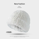 Winter Casual Beanie Hat - M, White image