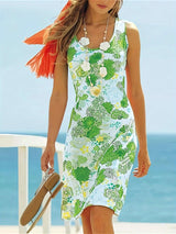 Floral Sleeveless Beach Dress image 0