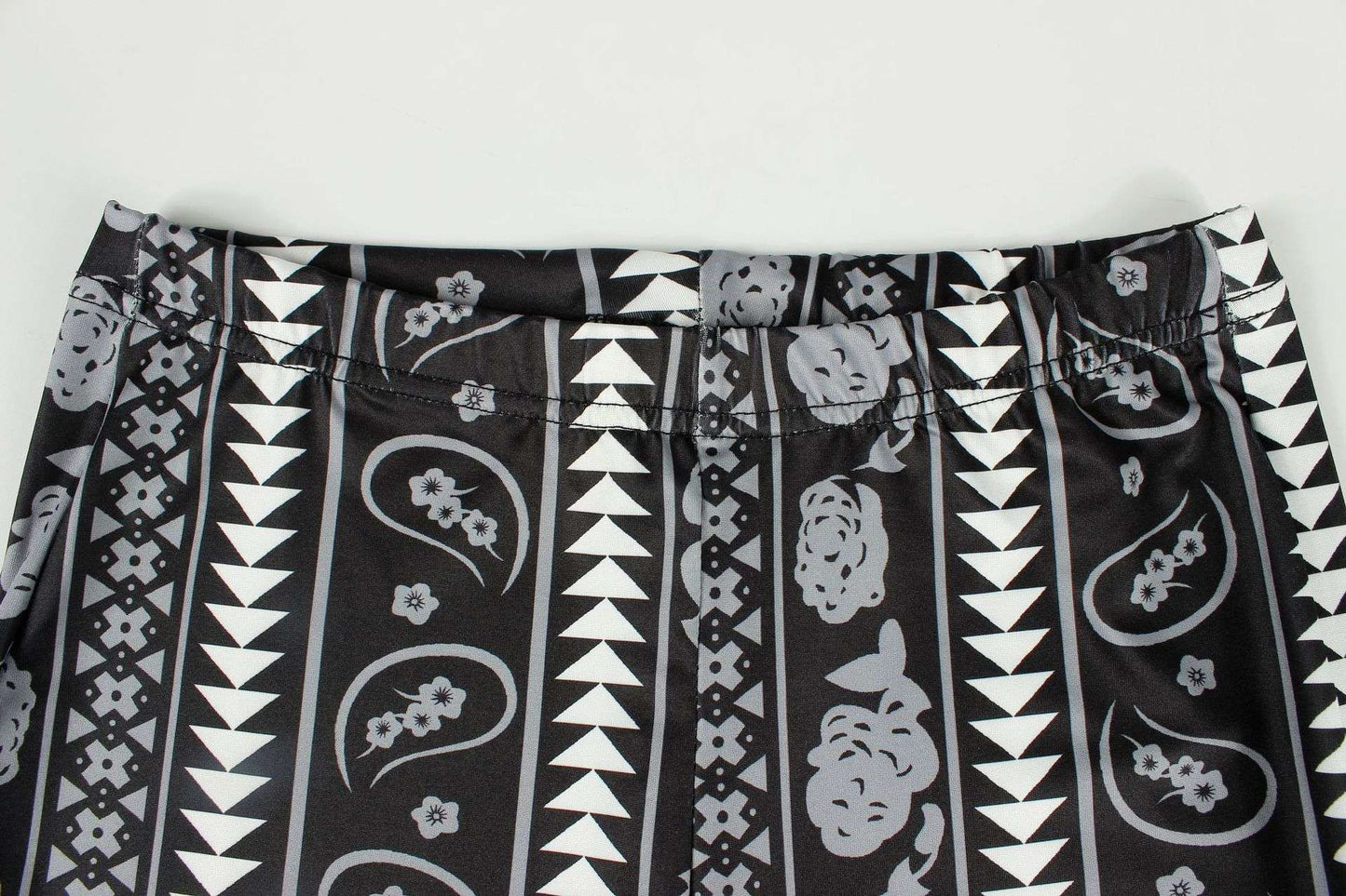 Patterned Wide-Leg Pants image 5