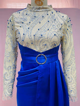 Prom Dress with Beaded Details and Ruffled Split image 3