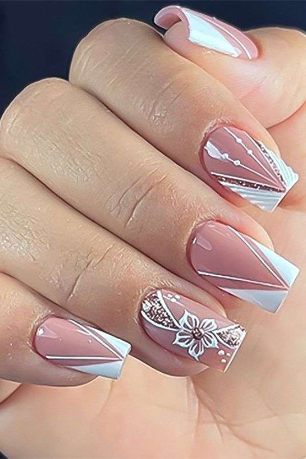 Geometric Nail Art Design image 0