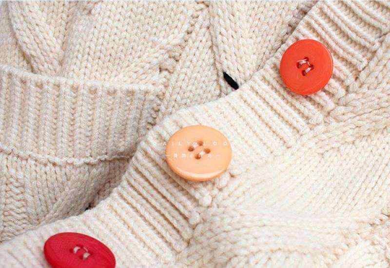 Embroidered Cable-Knit Cardigan Jacket image 5