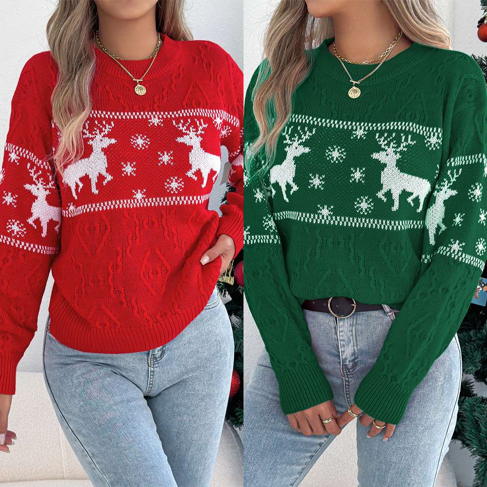 Festive Reindeer Christmas Sweater image 3