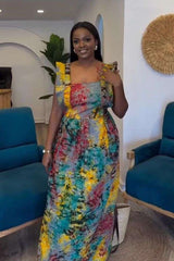 Multicolor Floral Maxi Dress image 0