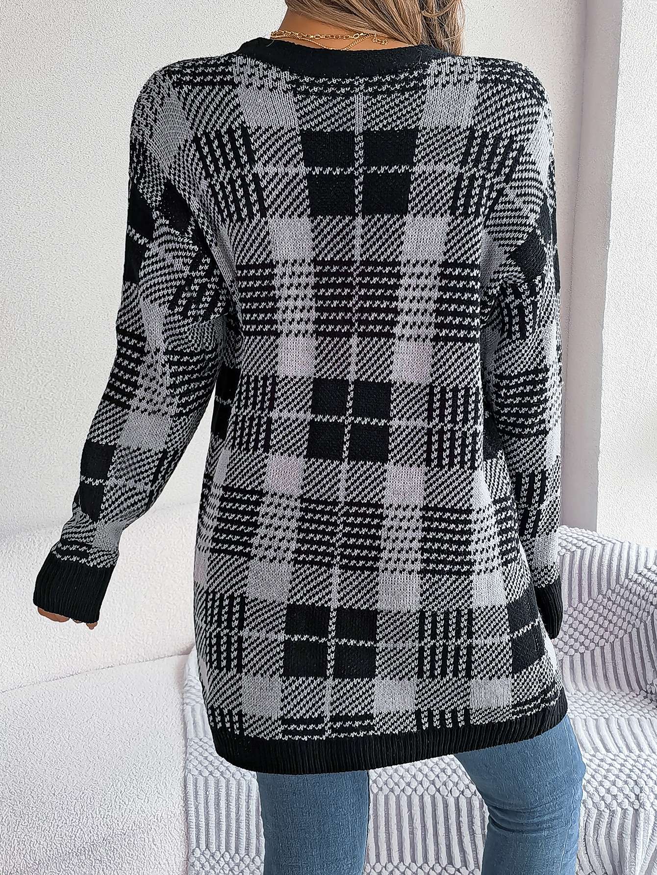 Casual Autumn Winter Cardigan Sweater image 7