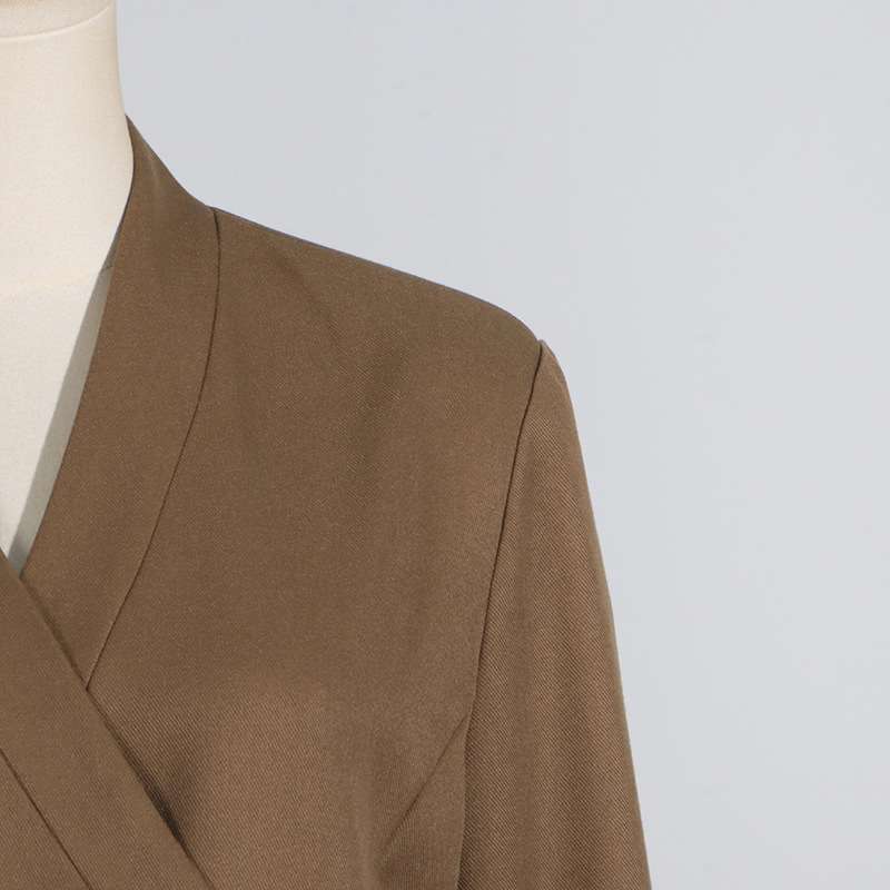 Midi Length Snap Button Closure Oversized Coat image 4