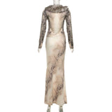 Fur-Patterned Cropped Top & Maxi Skirt image 6