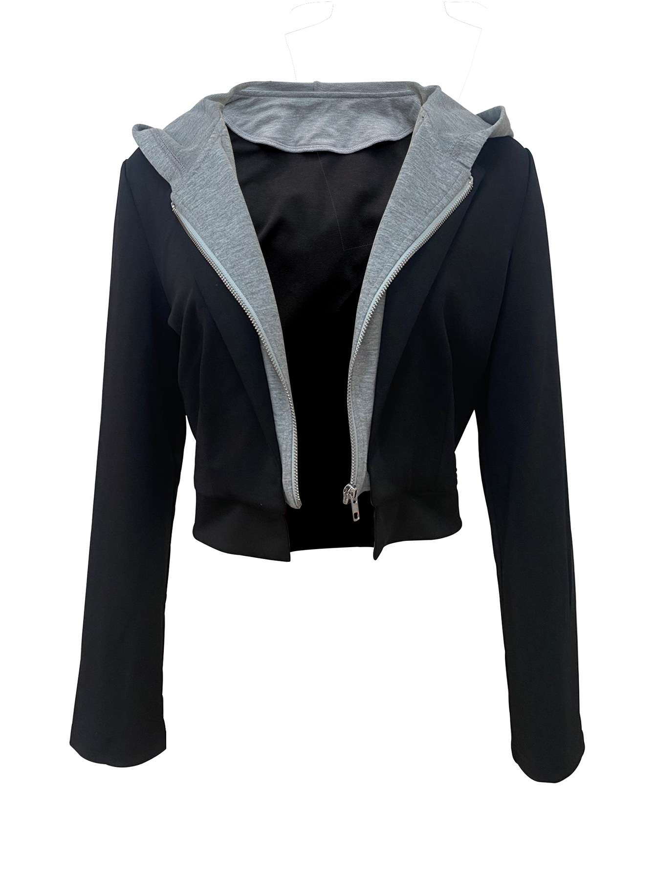 Two-Piece Cropped Blazers Pant Sets image 3