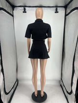 Utility Crop Top & Pleated Skirt Set image 5