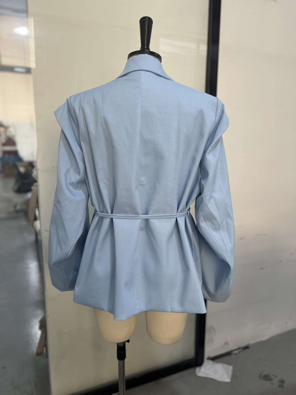 Belted Jacket with Pockets image 6