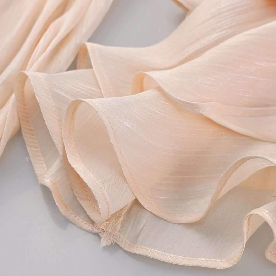 Elegant Sheer Dress with Tie Detail image 6