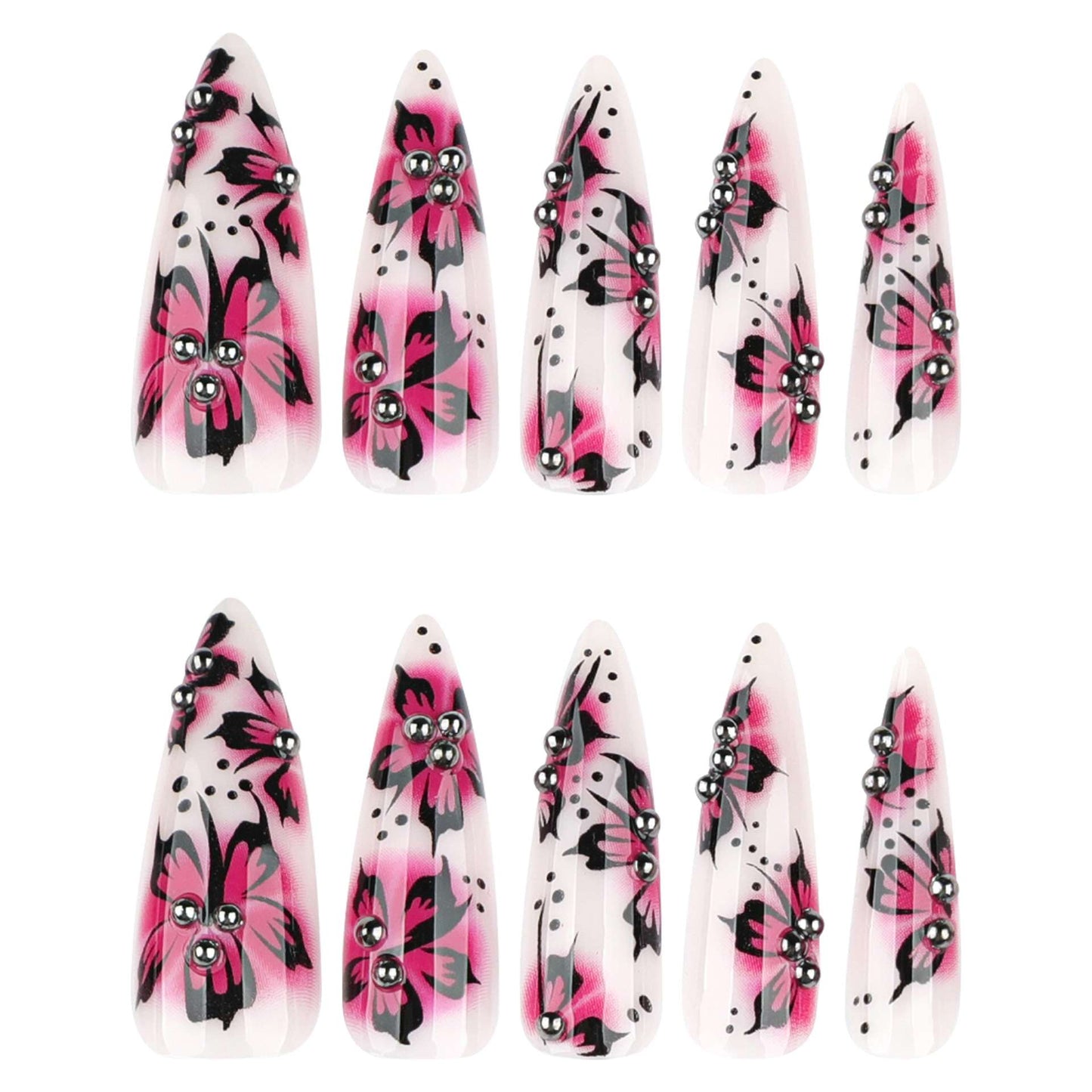 Elegant Butterfly Nail Art image 3