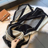 Geometric Keep Warm Shawl Scarf image 4