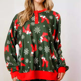 Festive Candy Cane & Star Christmas Pajama Set image 6
